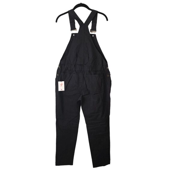 NEW The Nines By Hatch Maternity Overalls Jumpsuit Black Cotton Twill Womens XS - Picture 4 of 10